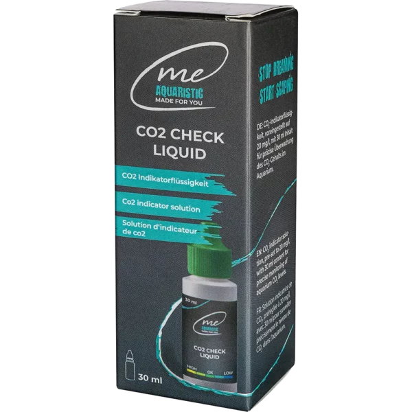 Präzise kalibrierte Testflüssigkeit für eindeutigen Farbumschlag bei optimalen 20 mg/l CO2.
