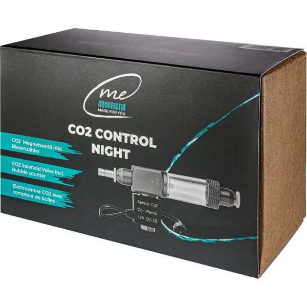Sichere 12V Niedervolt-Technik am Me Control Night zur Vermeidung von CO2-Verschwendung bei Nacht.