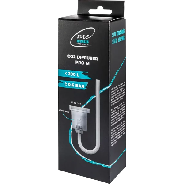 Me CO2 Diffuser Pro M – Leistungsstarker Acryl-Zerstäuber mit großer Membranfläche für Aquarien bis 200 Liter.