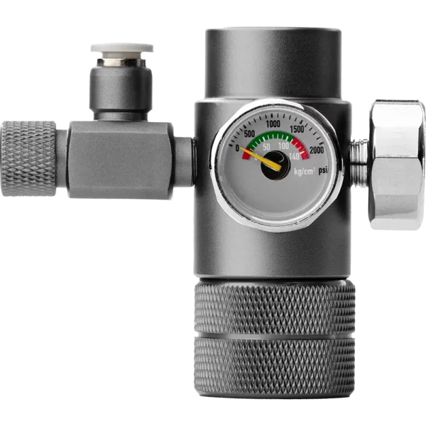 Me CO2 Regulator Basic – Hochwertiger Druckminderer mit 2 Manometern für Flaschen- und Arbeitsdruck.