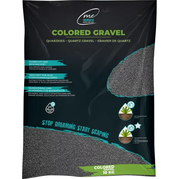 Water-neutral and pH-neutral Granite Grey substrate – Safe for all freshwater inhabitants.