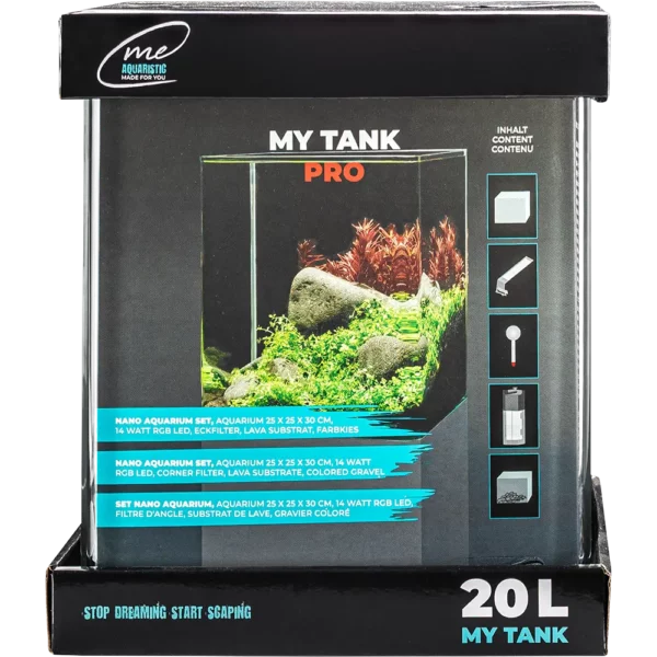 20 Liter Nano-Aquarium Pro-Set mit Chihiros RGB LED und professionellem Pflanzendünger.
