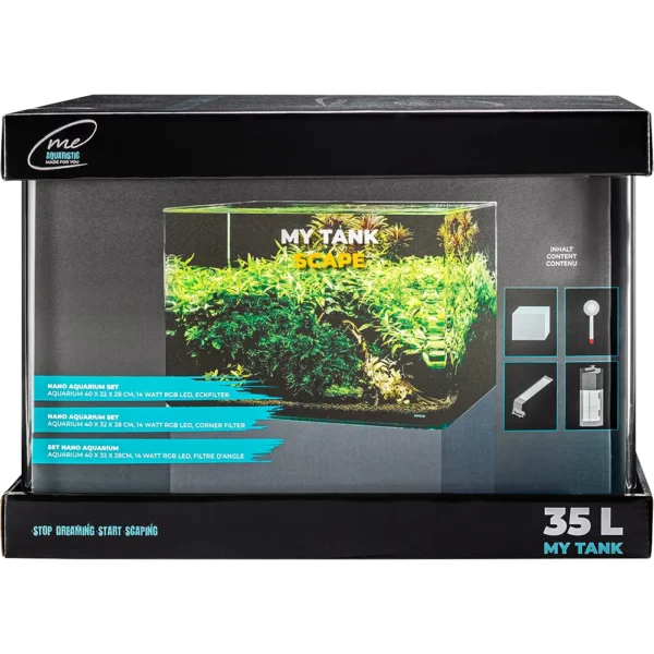 Me My Tank 35 L Scape-Set – Optimiertes 40cm Breitformat für professionelles Aquascaping.