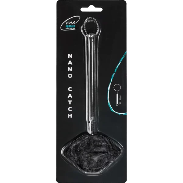 Me Nano Catch Black Round – Rundes Nano-Fangnetz mit feinmaschigem, schwarzem Gewebe für Garnelen und Fische.