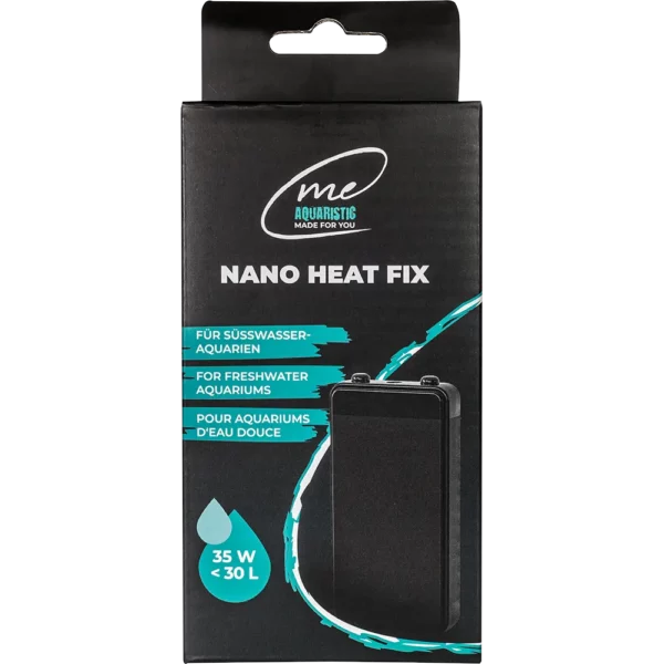 Me Nano Heat FIX 35W – Zuverlässige Wärme und automatische Regelung für tropische Bewohner im 30L Aquarium.