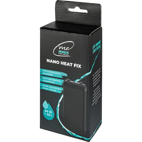 Me Nano Heat FIX 50W – Leistungsstarker 50 Watt Heizstab für stabile Temperaturen in 40 Liter Aquarien.
