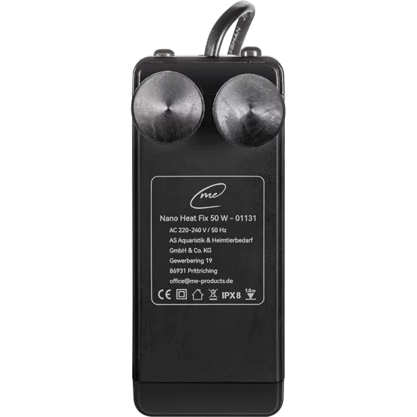 Auf 25 Grad voreingestellter Me Nano Heat FIX 50W Heizer für optimales Klima in Nano-Aquarien.