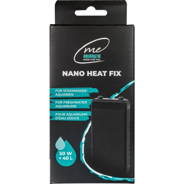 Robuster 50 Watt Heizstab von me Aquaristic für zuverlässige Wärme bei kühlerer Raumtemperatur.