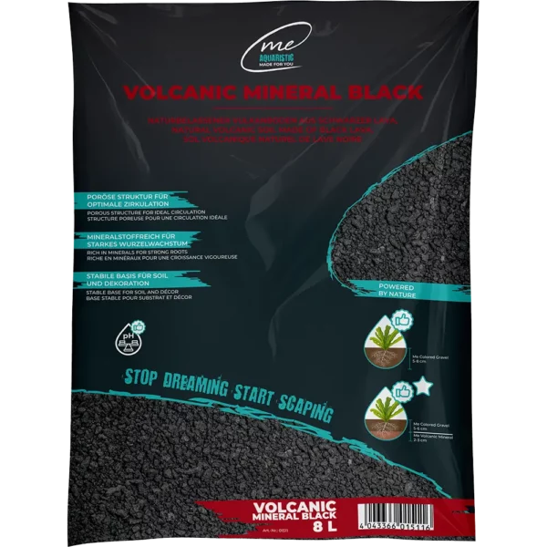 Optimale Wasserzirkulation und Atmungsaktivität im Boden durch 8 Liter poröses Volcanic Mineral.