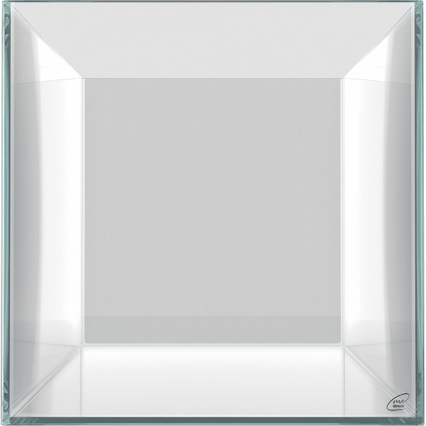 Glas, Kanten und Verarbeitung von Me Cubito Weißglasbecken 30 Cube in der Detailansicht