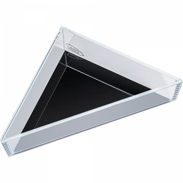 Glasform und Verarbeitung von Me EcoShape Triangle Glasschale in der Detailansicht