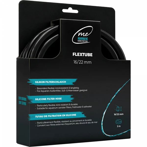 Anschlüsse und Verarbeitung von Me FlexTube Filterschlauch 16/22 Schwarz in der Detailansicht