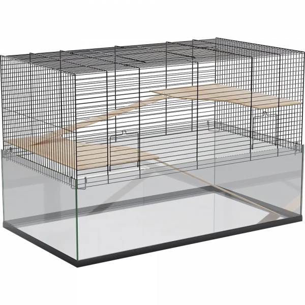 Me Glas Palast 100 aus seitlicher Perspektive mit sichtbarer Terrarienform