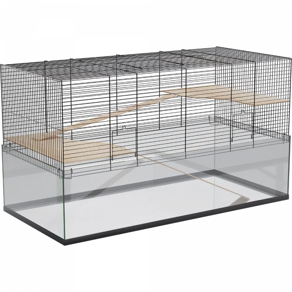 Me Glas Palast 120 aus seitlicher Perspektive mit sichtbarer Terrarienform