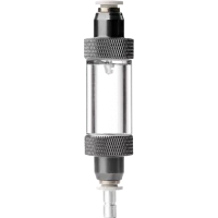 Me CO2 Counter Quick – Präziser Blasenzähler aus klarem Material mit integriertem Rückschlagventil.