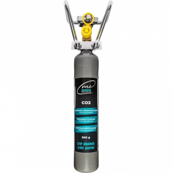 Me CO2 Mehrweg-Flasche 500g – Nachhaltige und wiederbefüllbare Stahlflasche für Profi-Aquascaper.