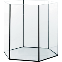 Me Top-Glas Aquarium HEX 52,5 L als sechseckiges Glasaquarium in der Hauptansicht